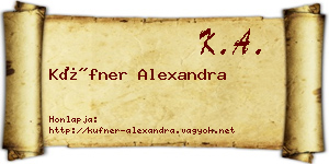 Küfner Alexandra névjegykártya